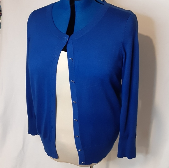 Premise Studio royal blue cardigan sweater 0X - Picture 4 of 12